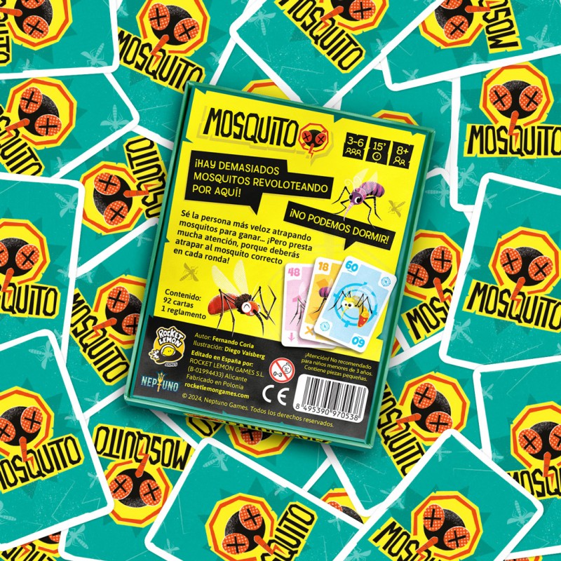 Mosquito – Juego de Cartas de Rapidez y Agilidad Visual, + 8 años