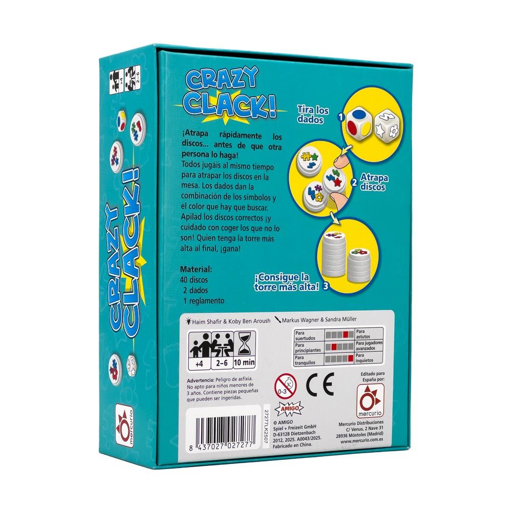 Crazy Clack: juego de rapidez y apilado para peques 4+