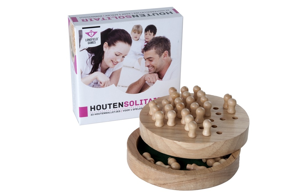 Solitario Mini Madera Engelhart – Juego de Lógica y Concentración