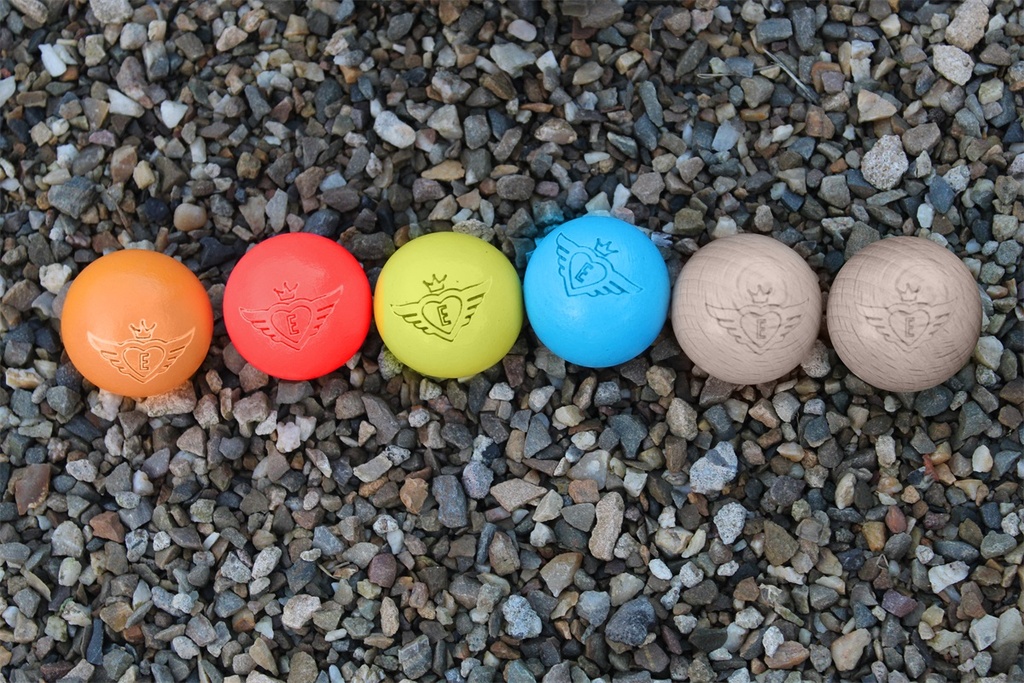 Juego de Boliches de Madera – 4 Colores + 2 Naturales