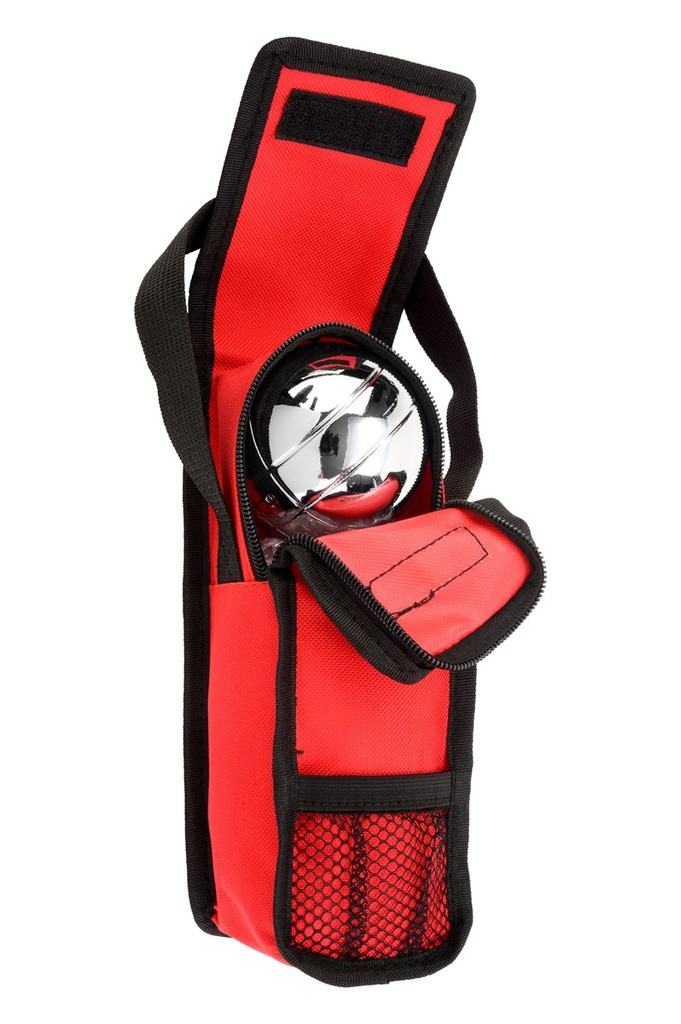 Bolsa de Petanca para 3 Bolas – Color Rojo resistente para transporte y almacenaje