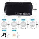 Set de 8 bolas de petanca con bolsa negra – juego tradicional de petanca