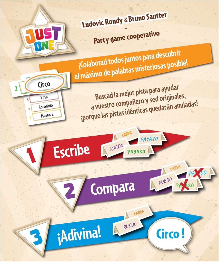 Just One (Nueva Edición) – Juego cooperativo de palabras para grupos (8+)