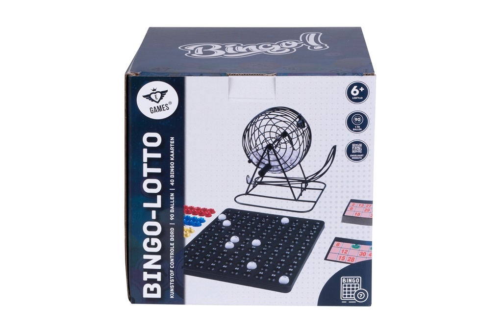Bingo Lottomolen 1-90 con Tambor Metálico 13,5 cm