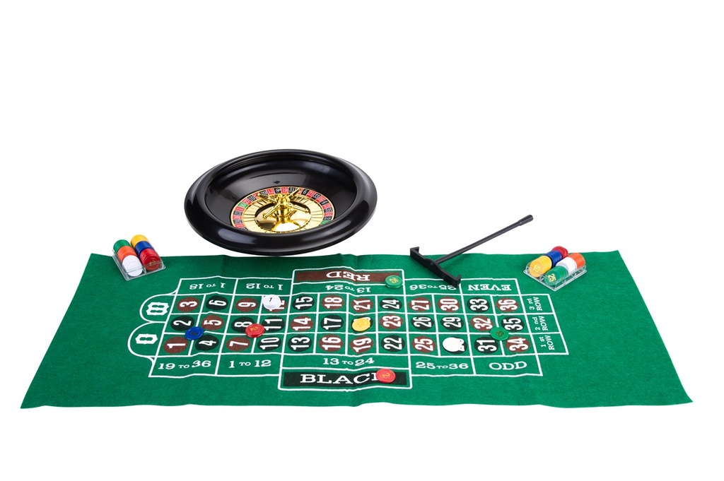 Set de Casino 30 cm Engelhart – Ruleta y Black Jack para animación y eventos