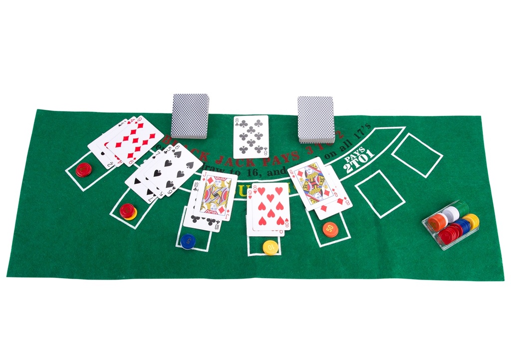 Set de Casino 30 cm Engelhart – Ruleta y Black Jack para animación y eventos