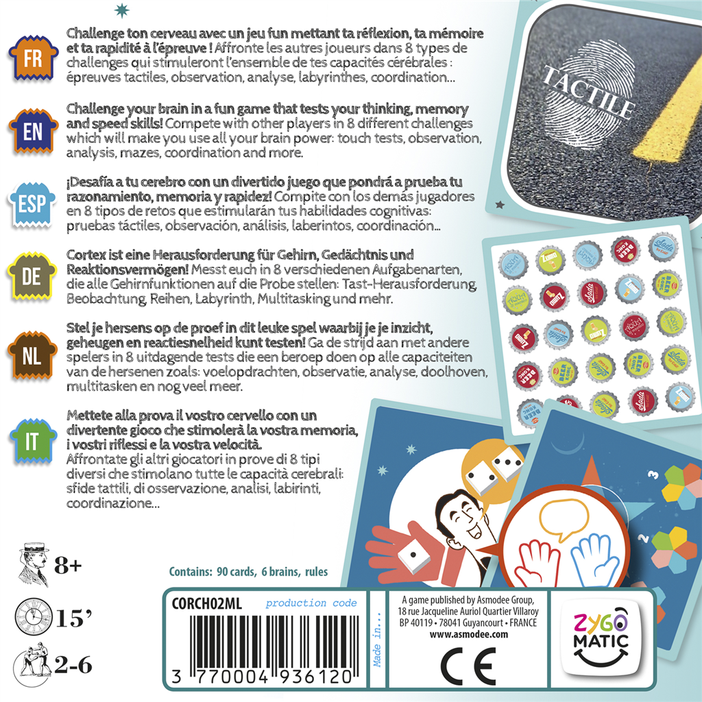 Cortex 2 Challenge, juego de agilidad mental y retos táctiles (8+)