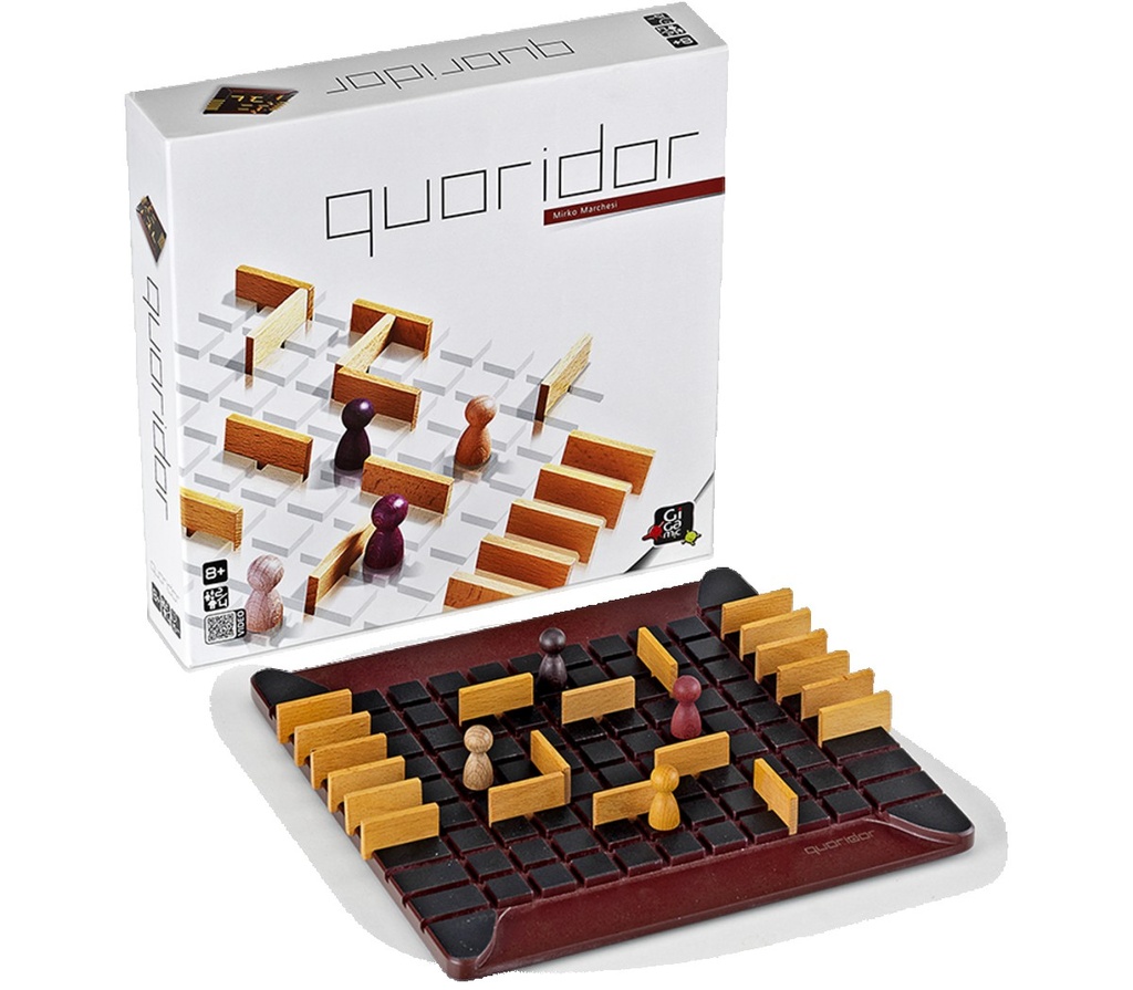 Quoridor: juego de estrategia y laberintos con bloqueo de pasos (8+)