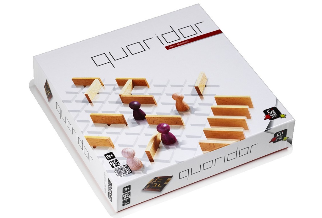 Quoridor: juego de estrategia y laberintos con bloqueo de pasos (8+)
