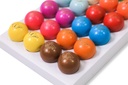 Set de 24 boliches petanca (20 colores + 4 natural) Ø3 cm