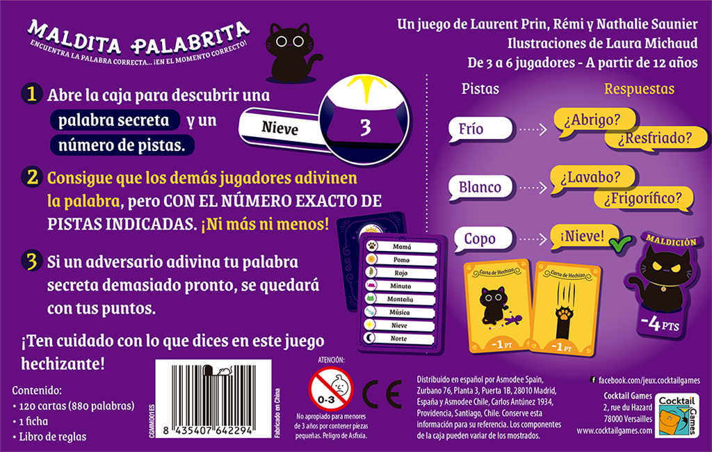 Maldita Palabrita, juego de pistas exactas y vocabulario (vista 3)