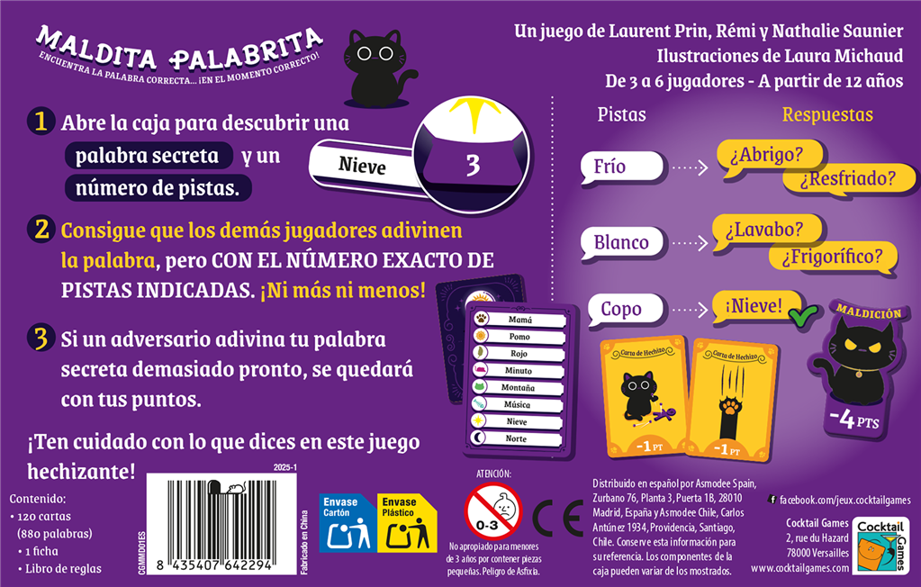 Maldita Palabrita, juego de pistas exactas y vocabulario (vista 4)