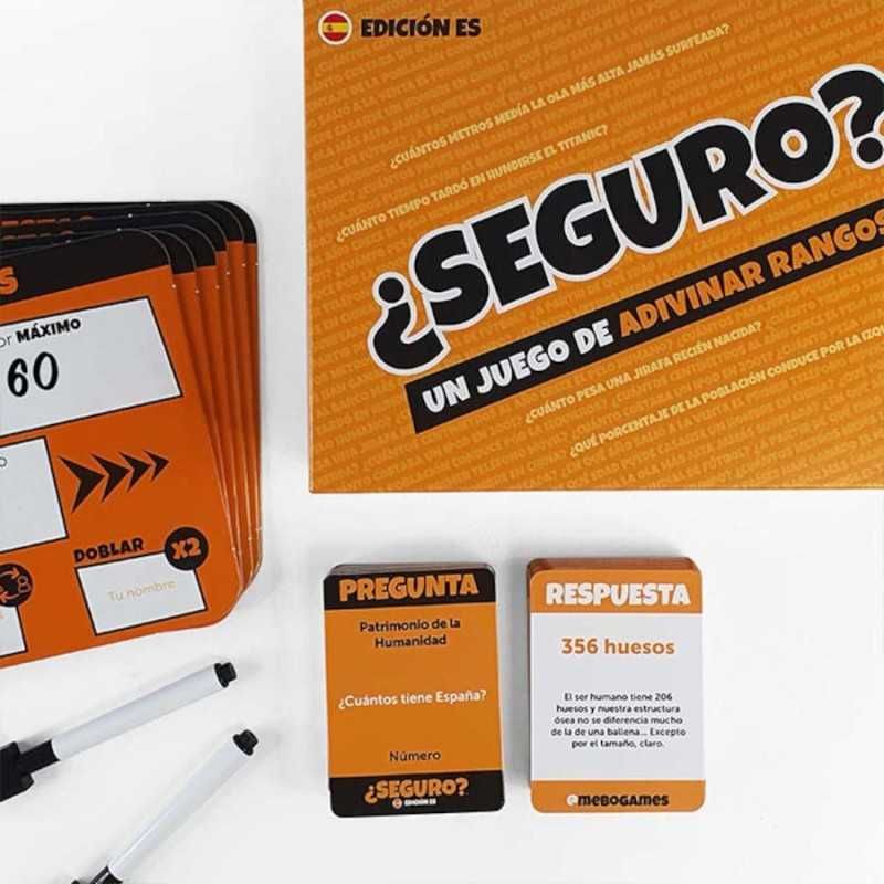 ¿Seguro? juego de preguntas numéricas y rangos para grupos (10+)