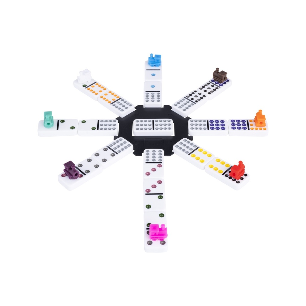 Domino Doble 12 Mexican Train – Caja de Madera de Haya