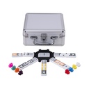 Domino Doble 12 Mexican Train – Juego de Mesa Clásico con Estuche de Aluminio