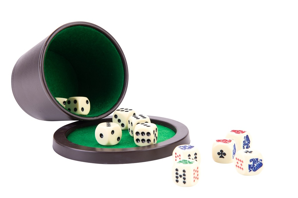 Cubilete de Juegos de Dados Doble Set