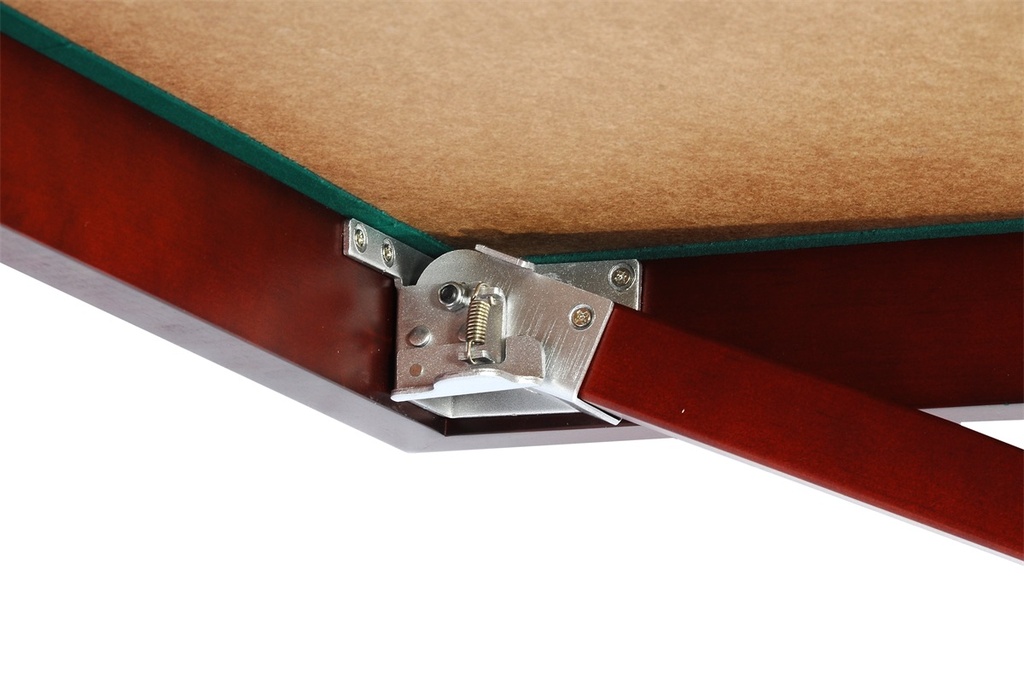 Mesa plegable póker: bridge 79x79 cm con tapete verde