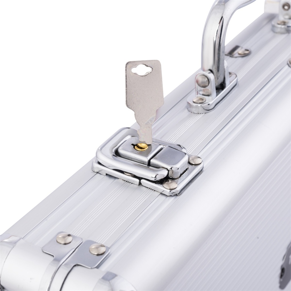 Set de Póker 500 "Standard" – 500 fichas de 11,5 g + 2 barajas + 3 botones de crupier + 5 dados + estuche metálico