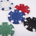 Set de Póker 500 "Standard" – 500 fichas de 11,5 g + 2 barajas + 3 botones de crupier + 5 dados + estuche metálico