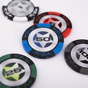 Set de Póker 500 Fichas 14 g en Maletín Metálico Plateado – “Low Stakes” Profesional