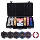 Set de Póker en Maletín Negro – 300 Fichas (14 g) con Valores Numerados
