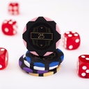 Set de Póker en Maletín Negro – 300 Fichas (14 g) con Valores Numerados