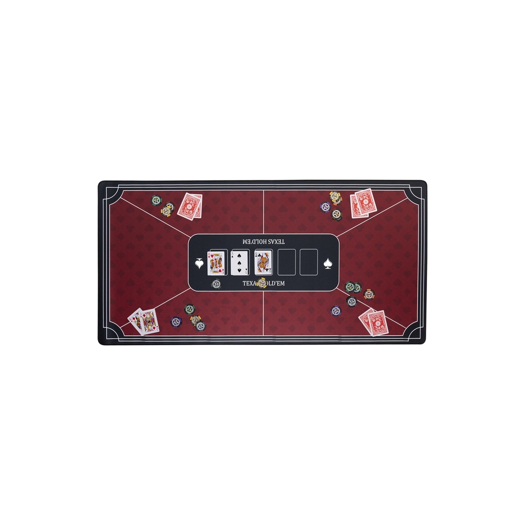 Pokerkleed rojo 120×60 cm antideslizante (pack 4)