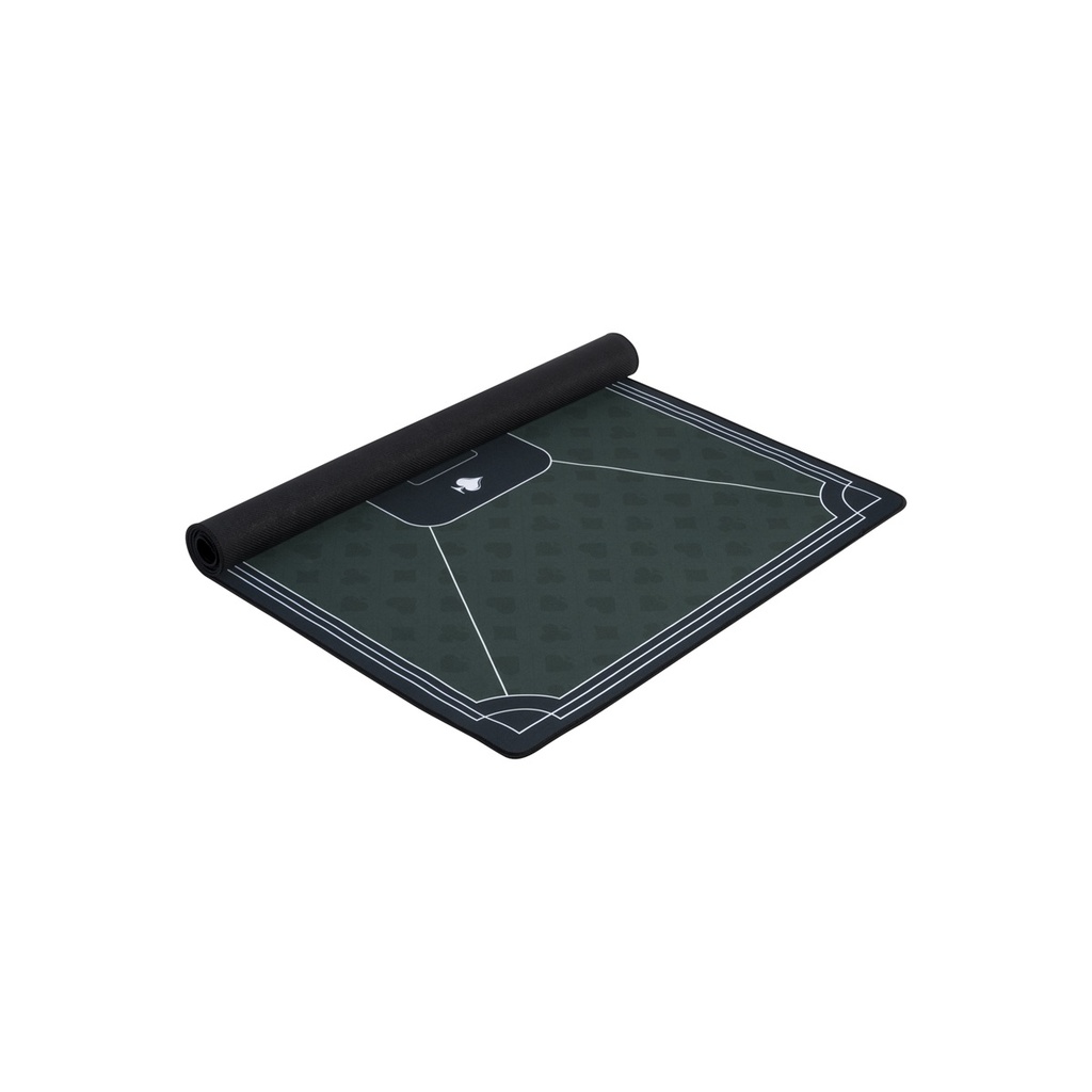 Tapete de Póker Verde 118 × 59 cm  – Alfombrilla Antideslizante para Juegos de Cartas y Casino en Casa