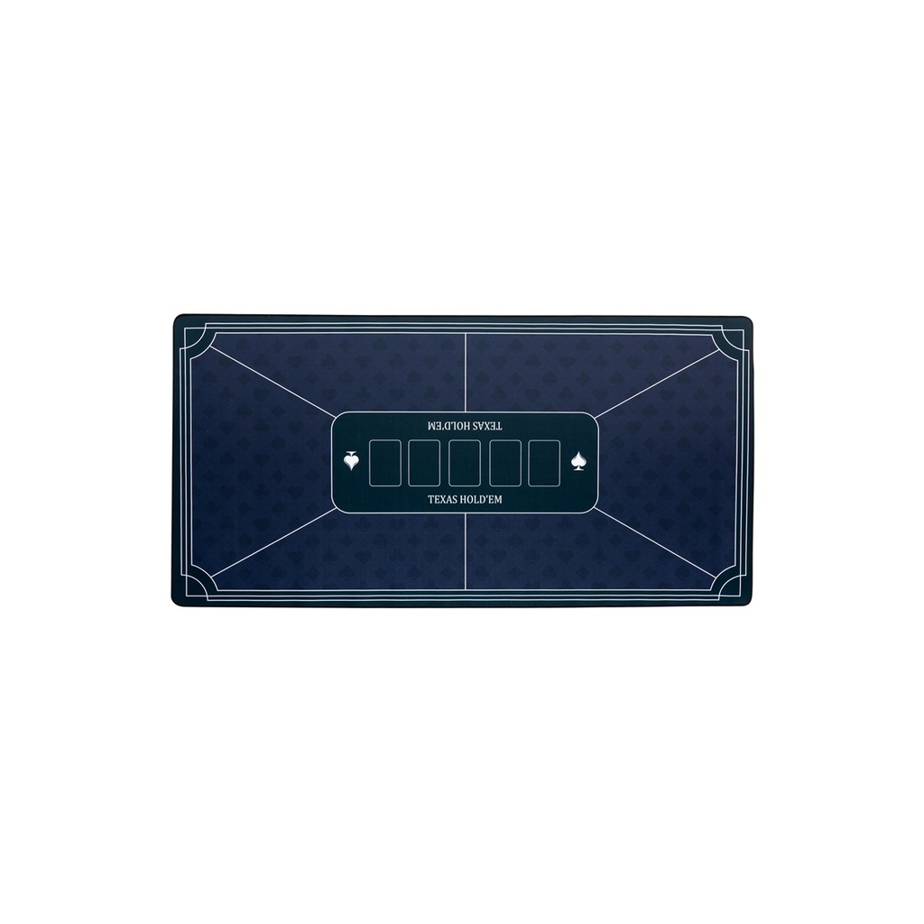 Tapete de póker azul Engelhart 118x59 cm antideslizante