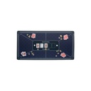 Tapete de póker azul Engelhart 118x59 cm antideslizante
