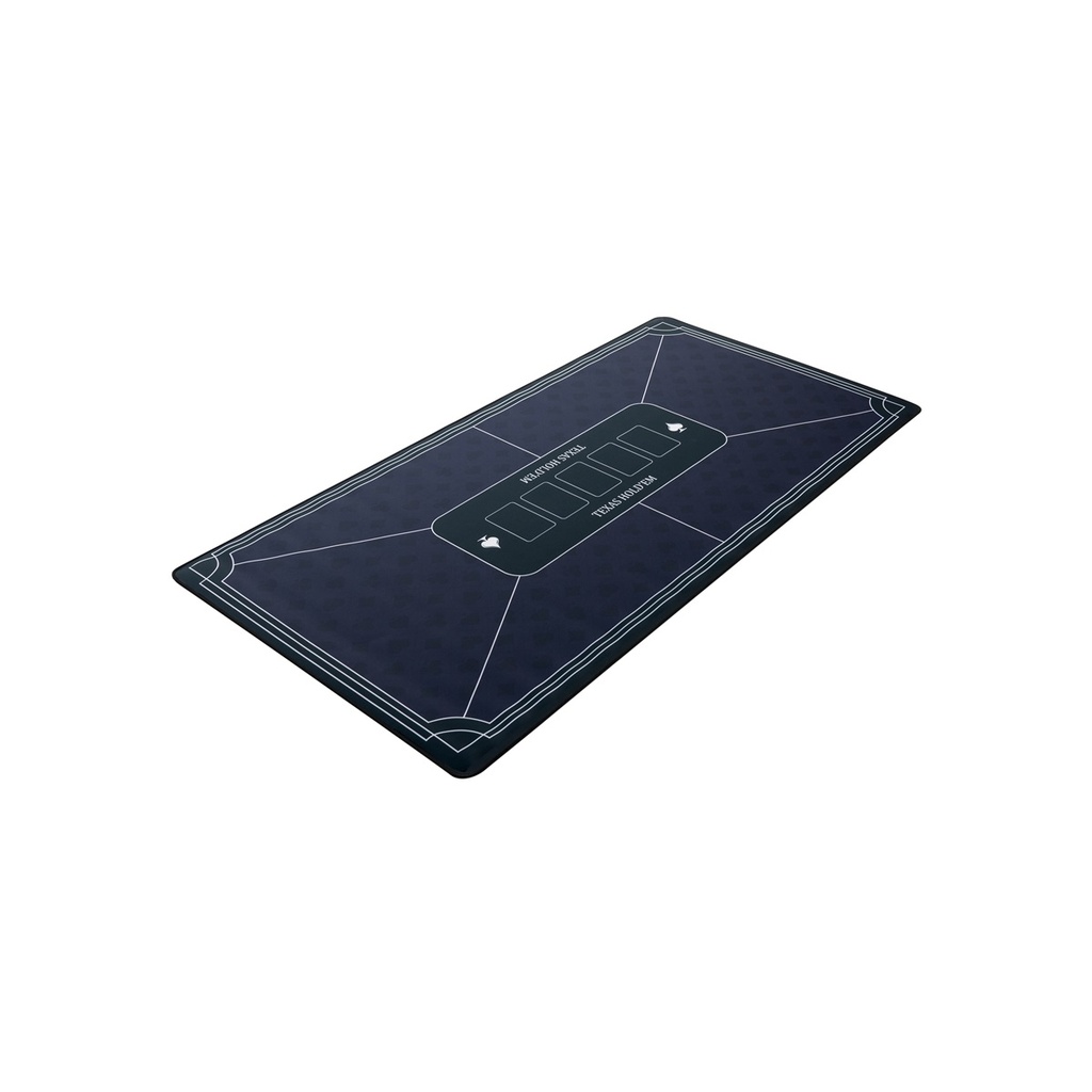 Tapete de póker azul Engelhart 118x59 cm antideslizante