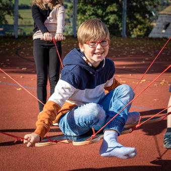 Team Spirit Erzi 44375 | juego cooperativo de equilibrio con cuerdas (5+)