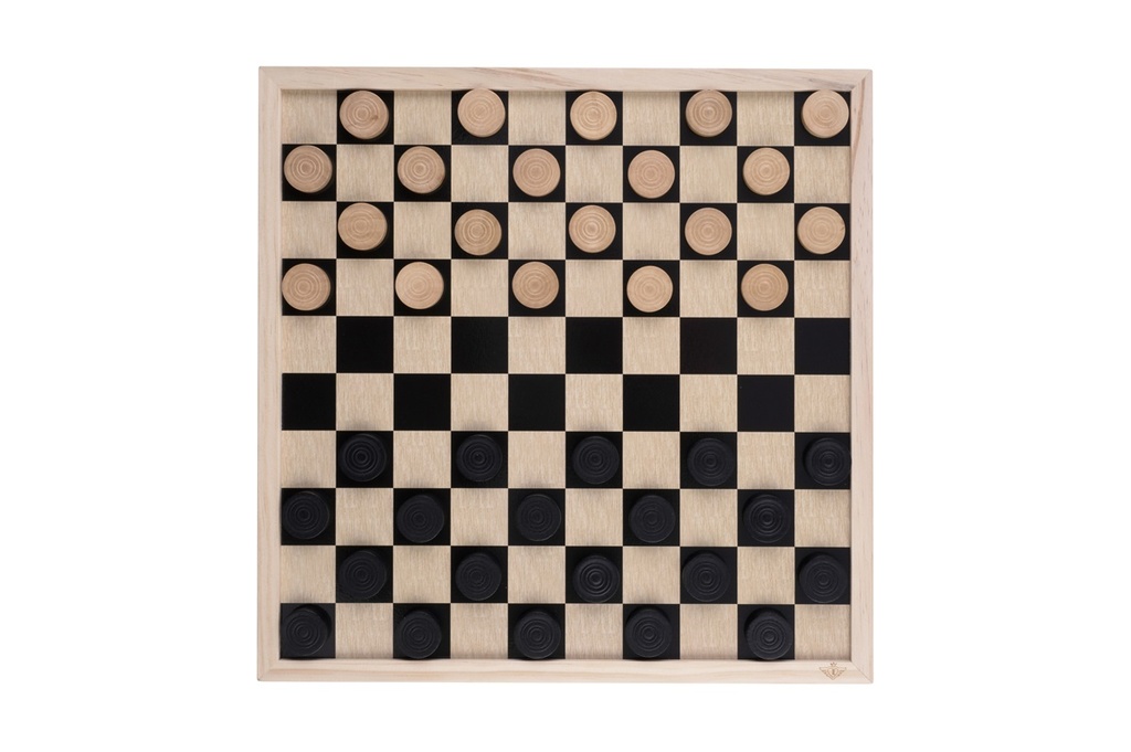 Schaak/dambord 40 cm hout