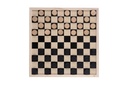 Schaak/dambord 40 cm hout
