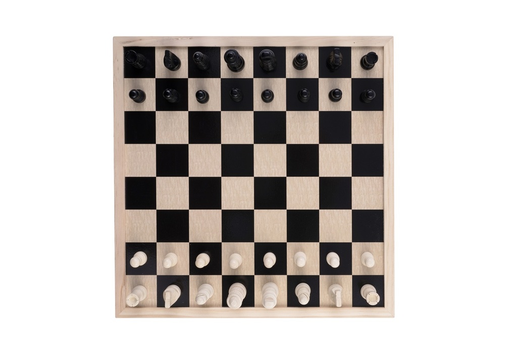 Schaak/dambord 40 cm hout