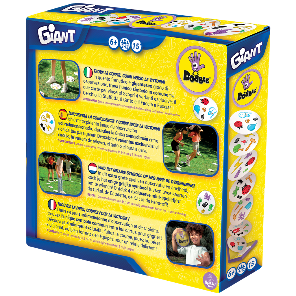 Dobble Giant XXL – Juego de Observación Gigante para Dinámicas de Grupo