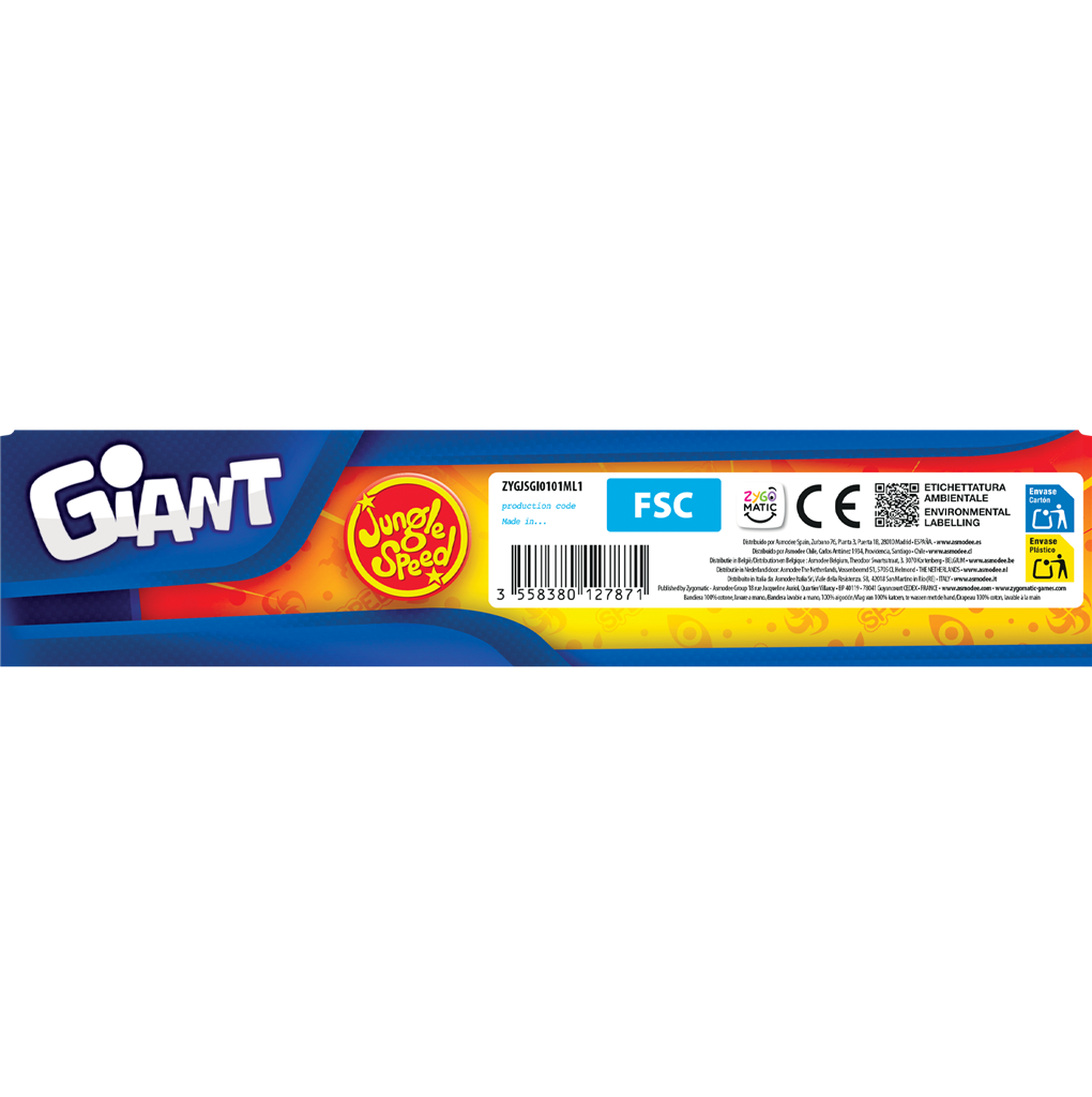 Jungle Speed Giant XXL – Juego de Reflejos Gigante para Dinámicas de Grupo