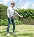 Tennistrainer Rubber 900 g: entrenador de tenis con goma elástica.