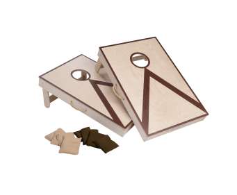 Cornhole dubbel 90 x 60 cm pine / birchwood 2 x 4 zakje