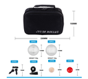 Set de 6 bolas de petanca Engelhart con bolsa negra y medidor