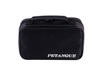 Set de 6 bolas de petanca Engelhart con bolsa negra y medidor