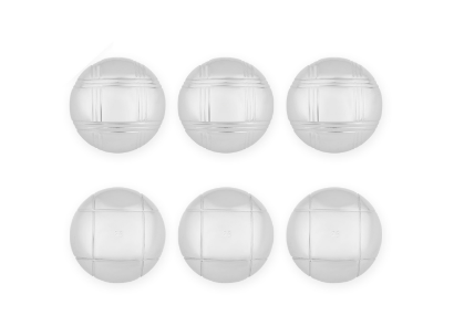 Set de 6 bolas de petanca Engelhart con bolsa negra y medidor