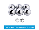 Set de 6 bolas de petanca Engelhart con bolsa negra y medidor