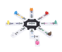 Dominó Mexican Train Doble 9 en caja de madera para grupos