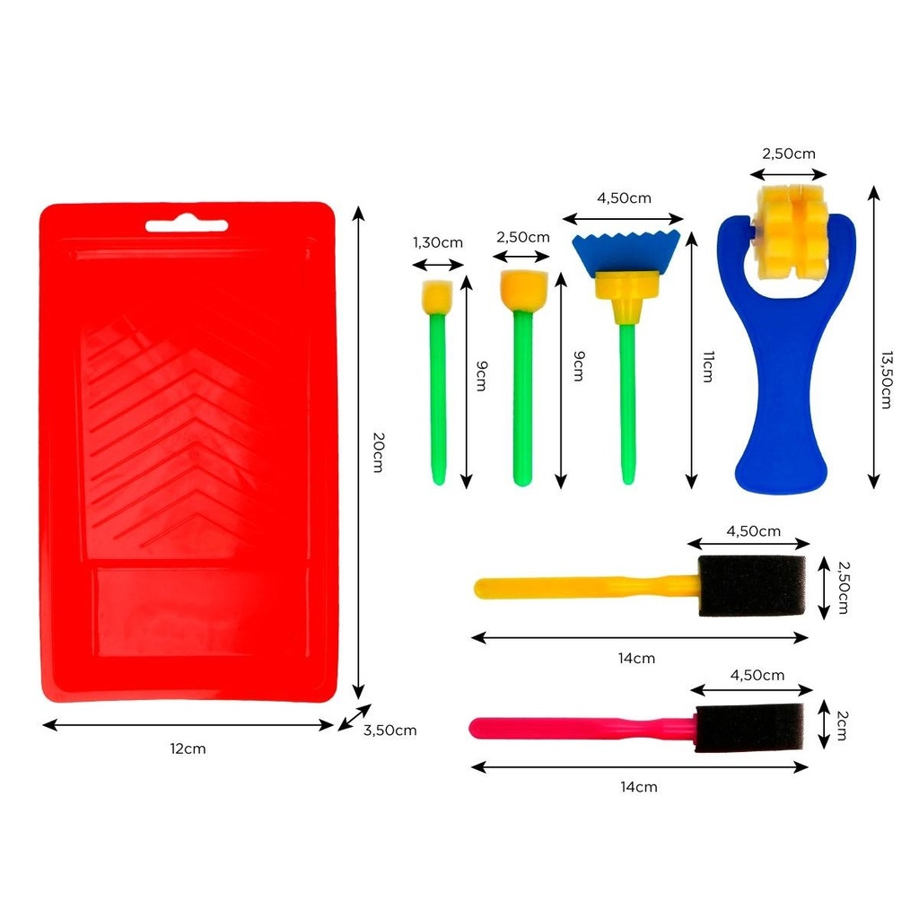 Kit de pintura con espuma