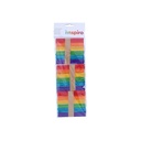 Palos de polo de madera de colores