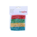 Pinzas de madera pequeñas de colores