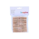 Pinzas de madera pequeñas en color natural