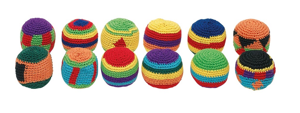 Bola de Malabar Ganxet – Kick-Ball Lleugera i Acolorida per a Coordinació Ull-Peu | Apta per a Xiquets i Jóvens, Des de 6 Anys | Ideal per a Dinàmiques de Circ, Jocs de Carrer i Activitats Grupals