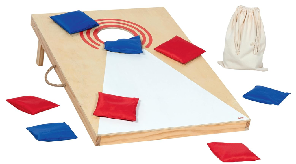 Cornhole – Juego de Puntería Americana con Bolsas de Tela | Desde 6 Años, 2 o Más Jugadores | Estimula Coordinación y Precisión en Espacios de Psicomotricidad o Juegos de Calle